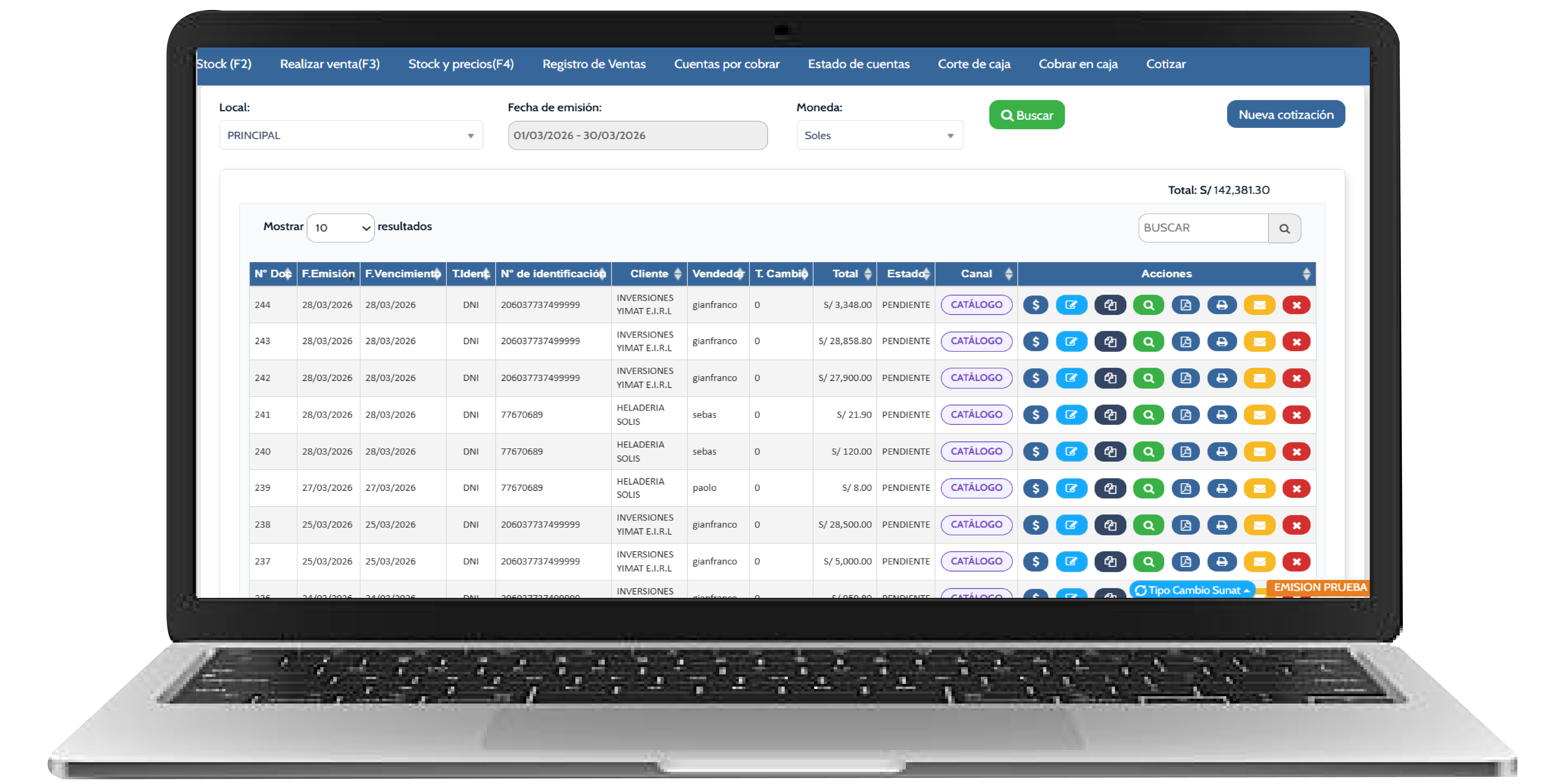 Gestión de Cotizaciones