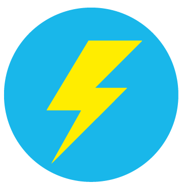 Icono de rayo del logotipo de Venta Rápida